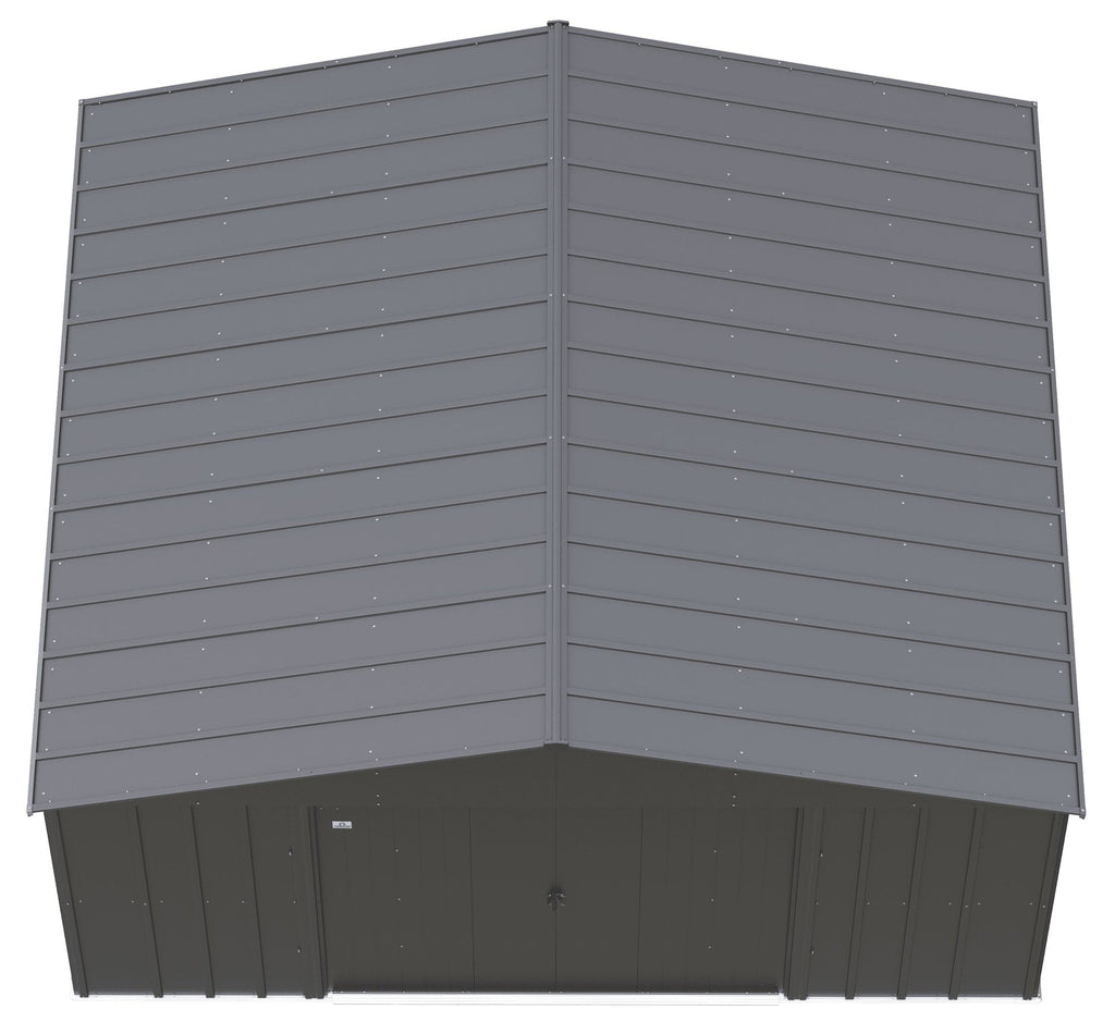 Arrow Classic 14x12-ft Charcoal Lockable Metal Shed
