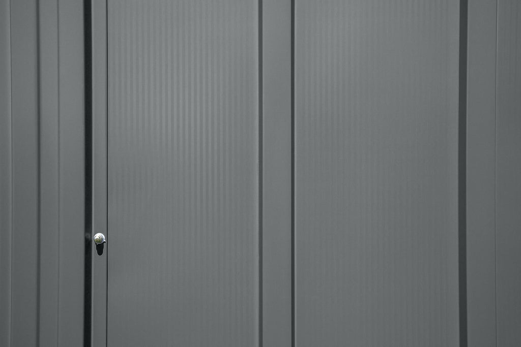 Arrow Classic 14x12-ft Charcoal Lockable Metal Shed