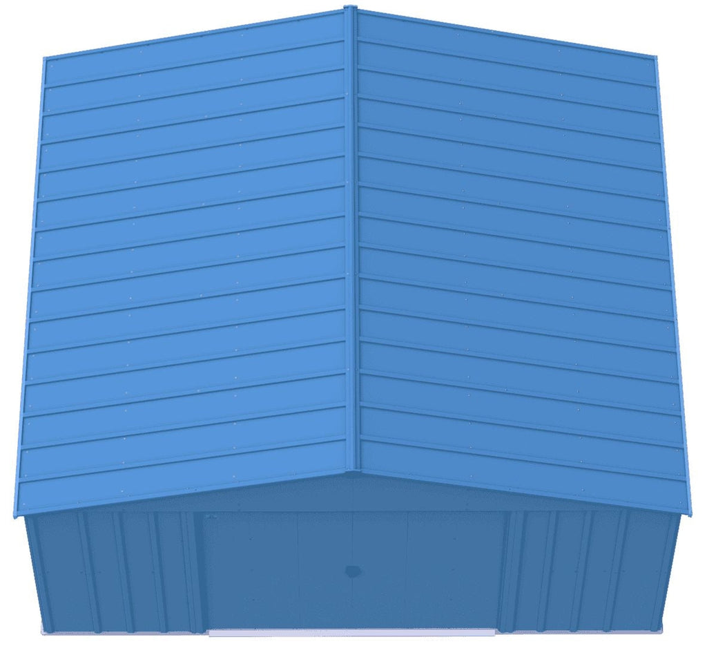 Arrow Classic 14x14-ft Blue Grey Corrosion-Resistant Steel Shed