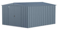 Arrow Classic Galvanized Steel Storage Shed, Blue Grey, 10-ft x 12-ft