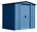 Arrow Classic Galvanized Steel Storage Shed, Blue Grey, 6-ft x 5-ft