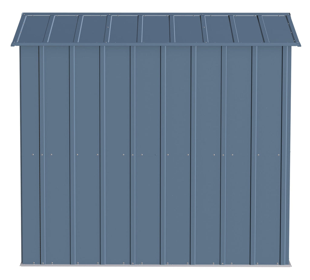 Arrow Classic Galvanized Steel Storage Shed, Blue Grey, 6-ft x 7-ft