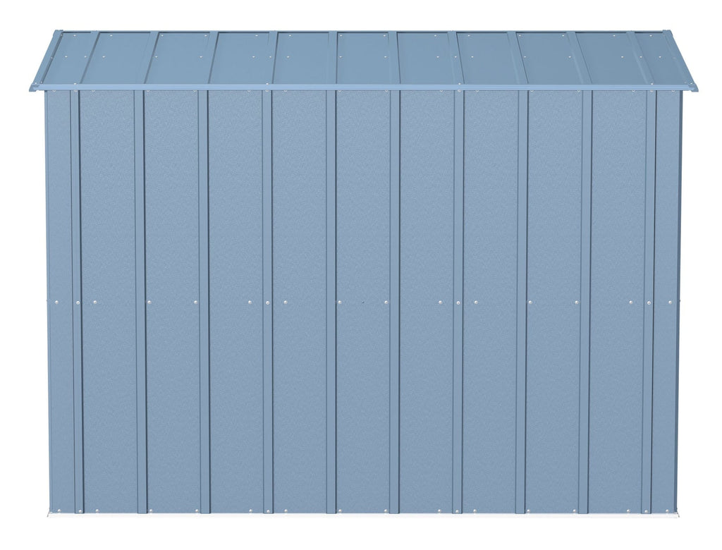 Arrow Classic Galvanized Steel Storage Shed, Blue Grey, 8-ft x 4-ft
