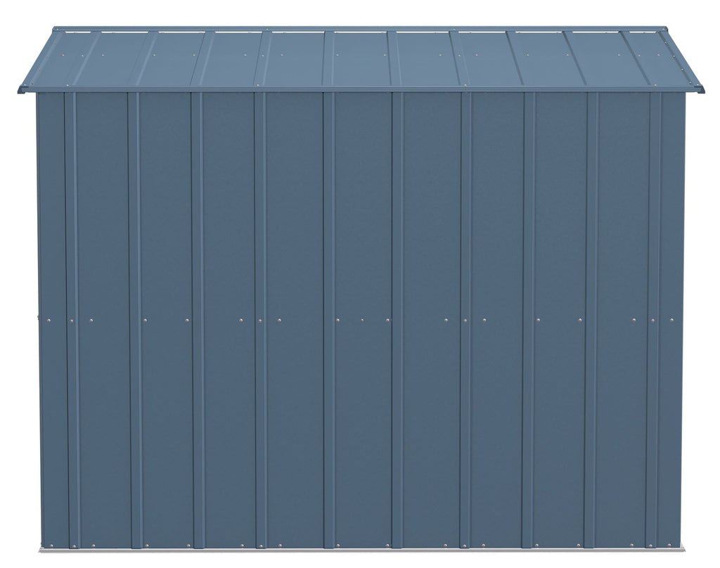 Arrow Classic Galvanized Steel Storage Shed, Blue Grey, 8-ft x 8-ft