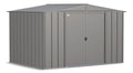 Arrow Classic Galvanized Steel Storage Shed, Charcoal, 10-ft x 8-ft