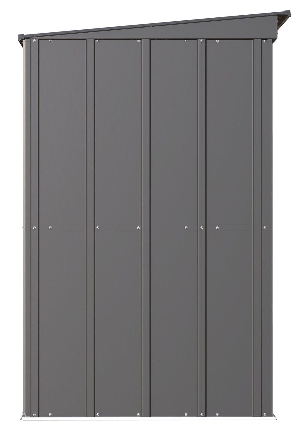 Arrow Classic Galvanized Steel Storage Shed, Charcoal, 8-ft x 4-ft