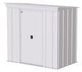 Arrow Classic Galvanized Steel Storage Shed, Flute Grey, 6-ft x 4-ft