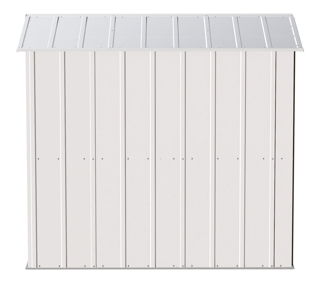 Arrow Classic Galvanized Steel Storage Shed, Flute Grey, 6-ft x 7-ft