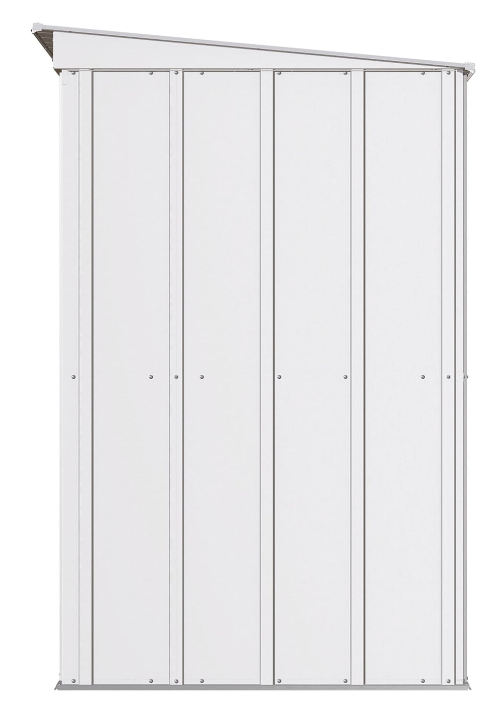 Arrow Classic Galvanized Steel Storage Shed, Flute Grey, 8-ft x 4-ft