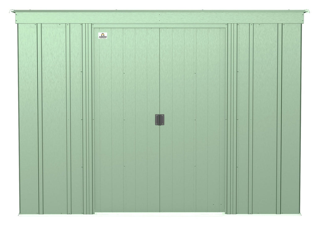 Arrow Classic Galvanized Steel Storage Shed, Sage Green, 8-ft x 4-ft
