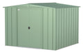 Arrow Classic Galvanized Steel Storage Shed, Sage Green, 8-ft x 8-ft