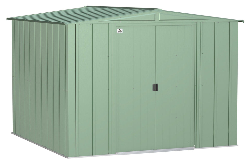 Arrow Classic Galvanized Steel Storage Shed, Sage Green, 8-ft x 8-ft