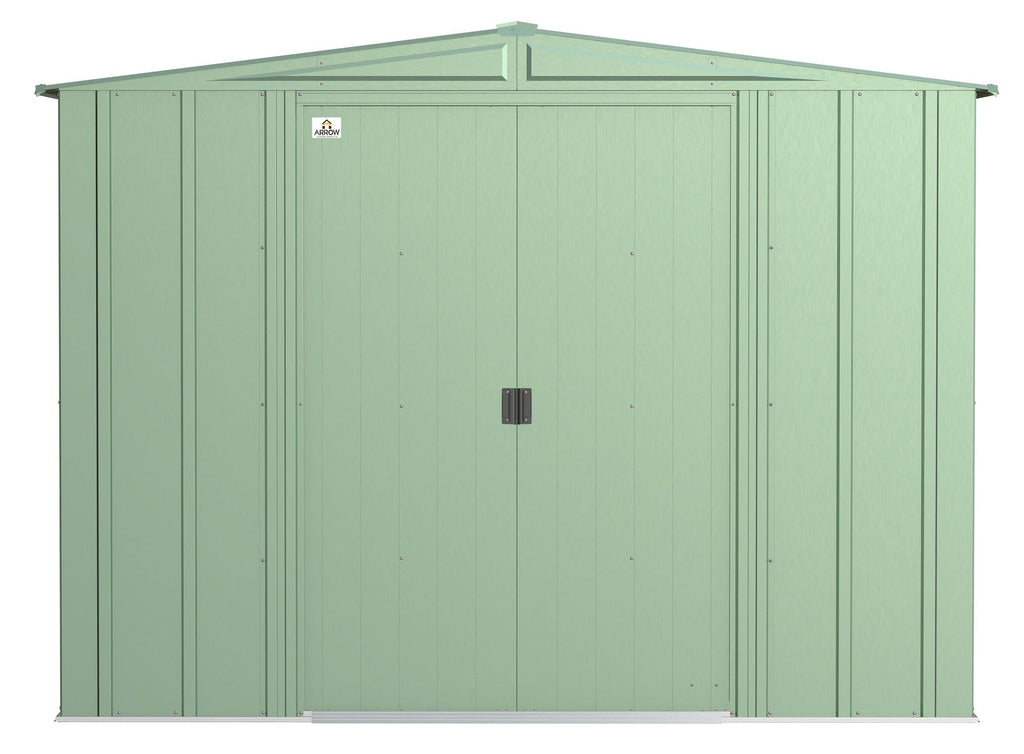 Arrow Classic Galvanized Steel Storage Shed, Sage Green, 8-ft x 8-ft
