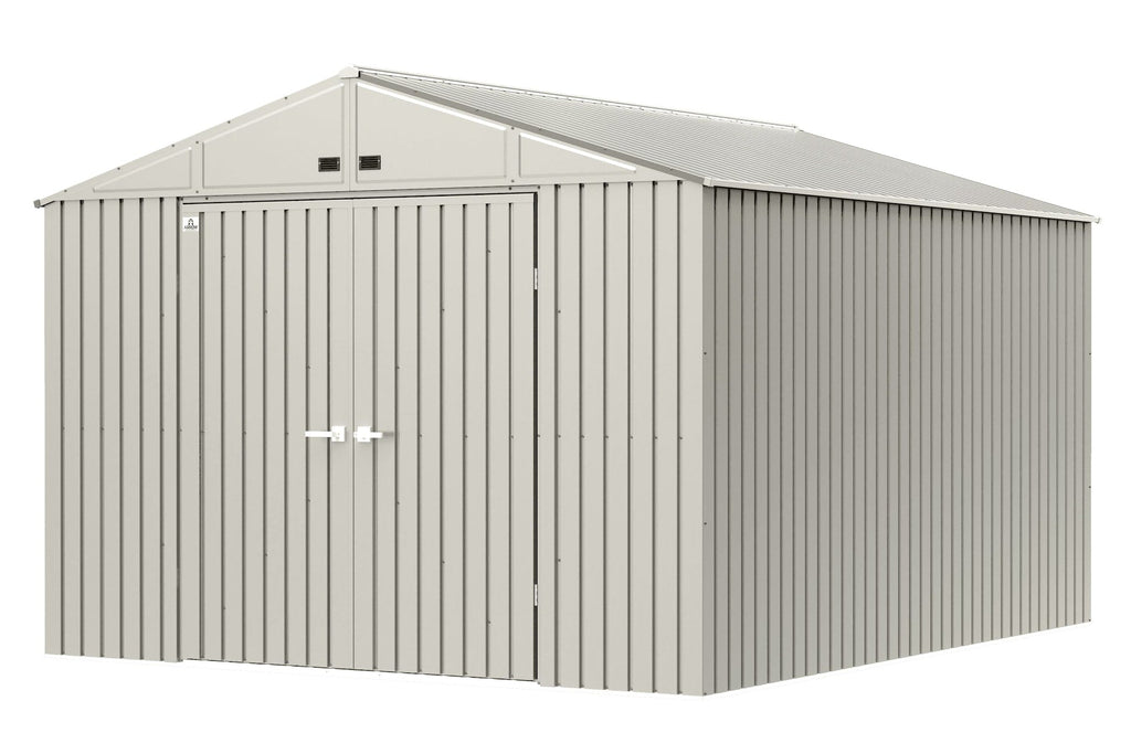 Arrow Elite 10x12-ft Cool Grey Corrosion-Resistant Steel Storage Shed