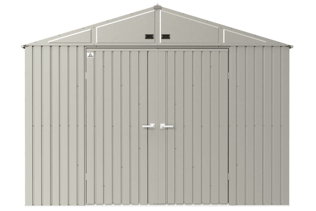 Arrow Elite 10x14-ft Cool Grey Corrosion-Resistant Steel Shed