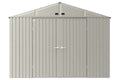Arrow Elite 10x14-ft Cool Grey Corrosion-Resistant Steel Shed