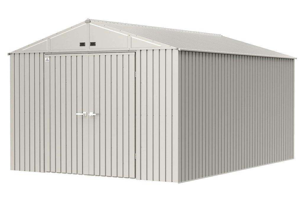 Arrow Elite 10x14-ft Cool Grey Corrosion-Resistant Steel Shed