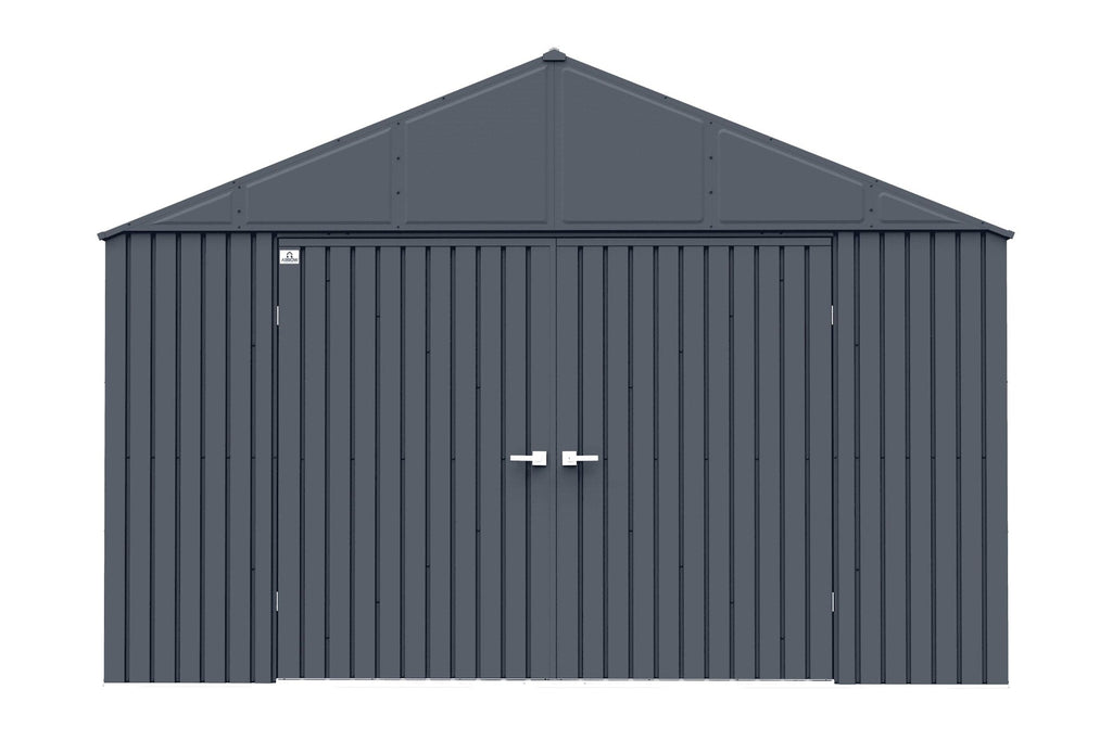 Arrow Elite 12x16-ft Anthracite Corrosion-Resistant Steel Storage Shed