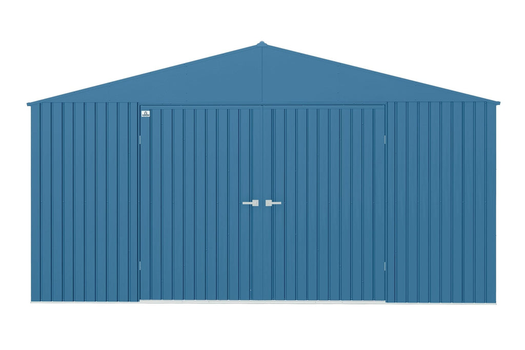 Arrow Elite 14x12-ft Blue Grey Corrosion-Resistant Steel Shed