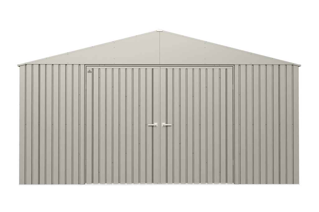 Arrow Elite 14x12-ft Cool Grey Weather-Resistant Steel Shed