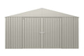 Arrow Elite 14x12-ft Cool Grey Weather-Resistant Steel Shed