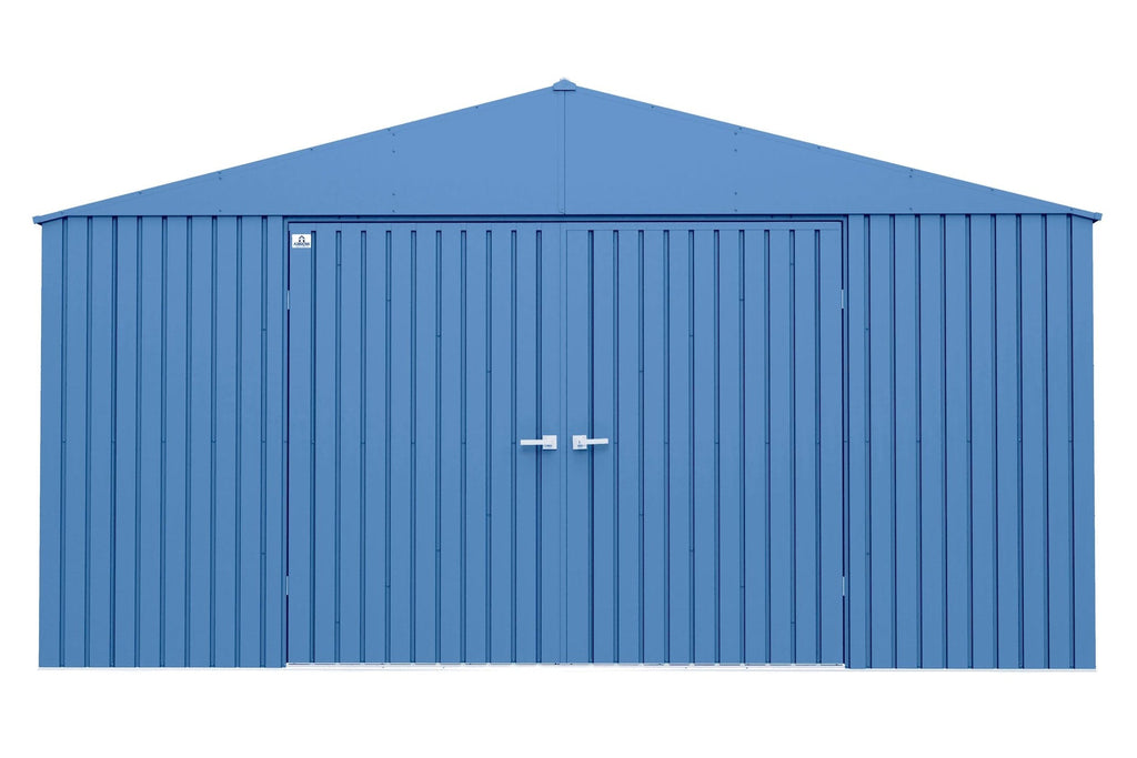 Arrow Elite 14x14-ft Corrosion-Resistant Blue Grey Steel Shed