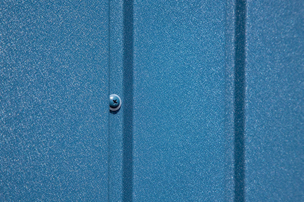Arrow Elite 14x14-ft Corrosion-Resistant Blue Grey Steel Shed