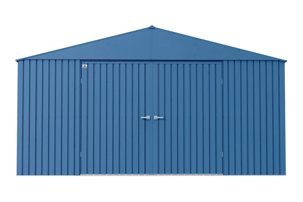 Arrow Elite 14x16-ft Blue Grey Corrosion-Resistant Steel Shed