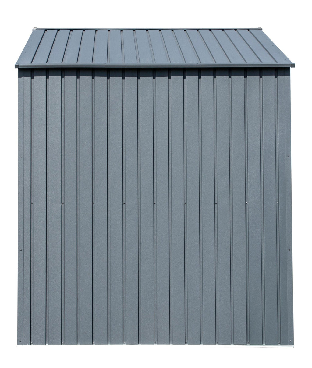 Arrow Elite Steel Storage Shed, Anthracite, 8-ft x 6-ft
