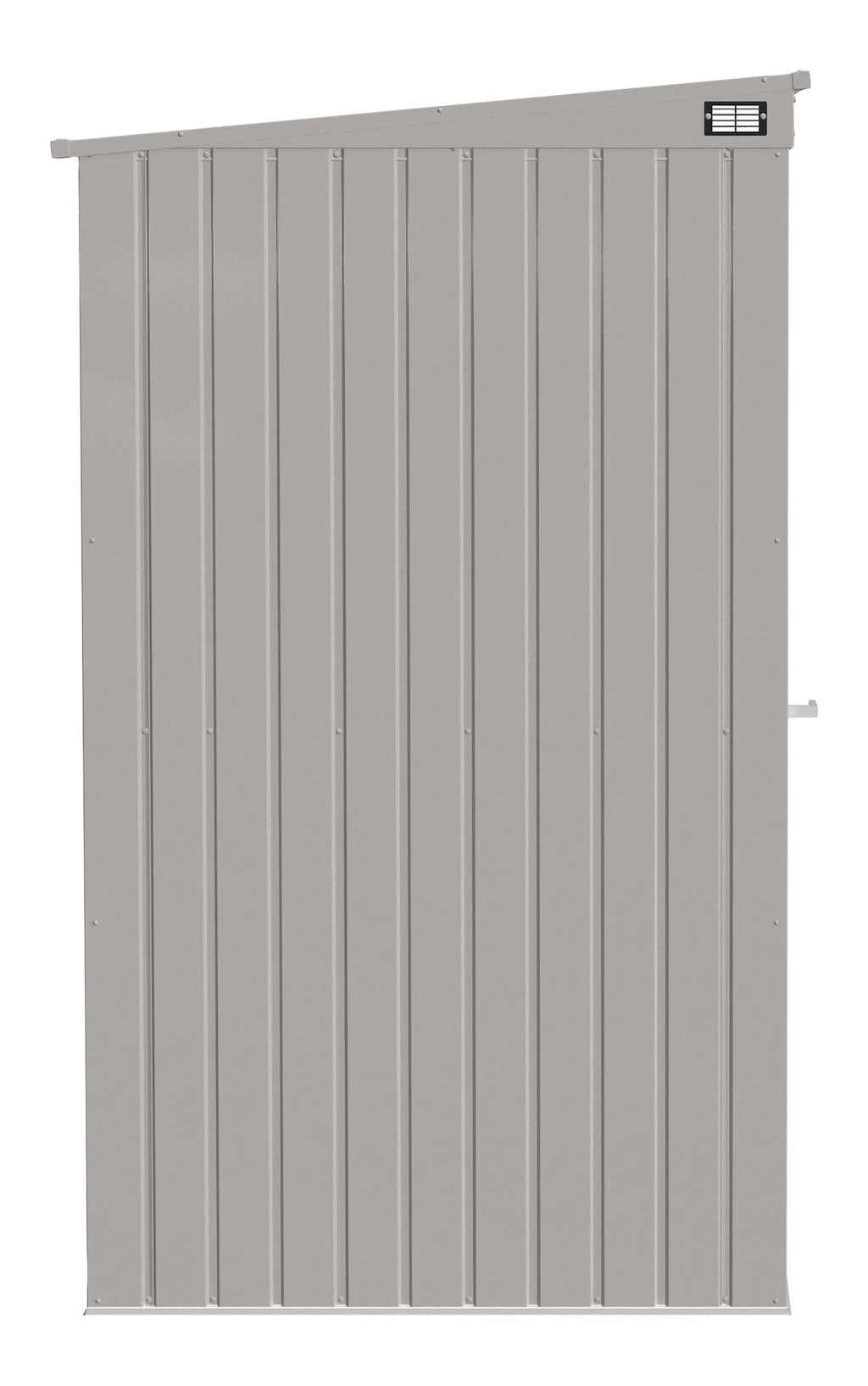 Arrow Elite Steel Storage Shed with Pent Roof, Cool Grey, 6-ft x 4-ft