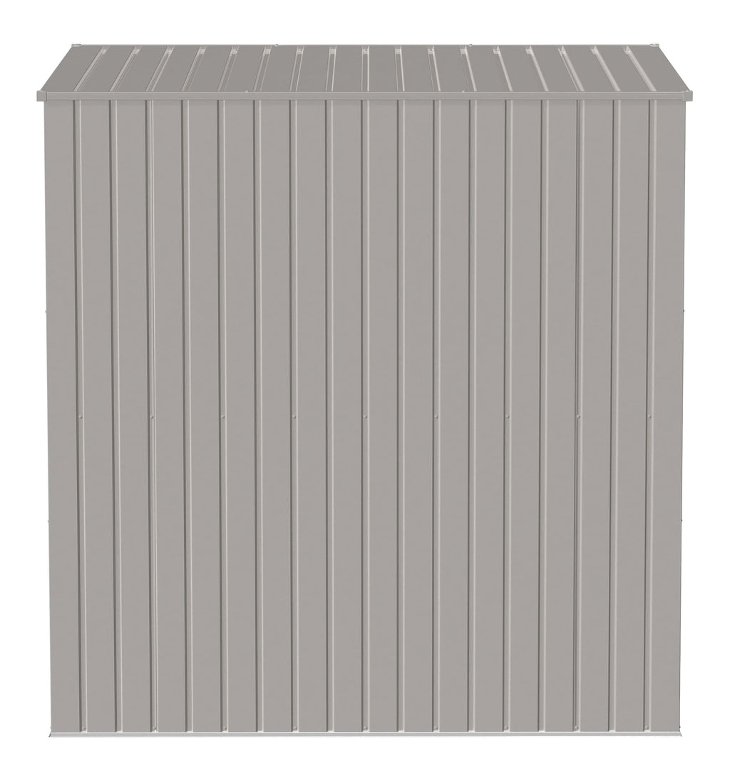 Arrow Elite Steel Storage Shed with Pent Roof, Cool Grey, 6-ft x 4-ft