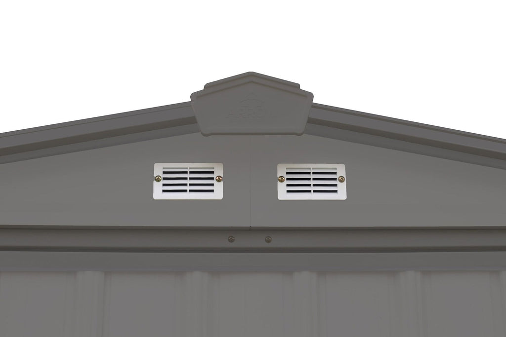 Arrow EZEE Galvanized Steel Storage Shed with Low Gable Roof, Charcoal, 6-ft x 5-ft