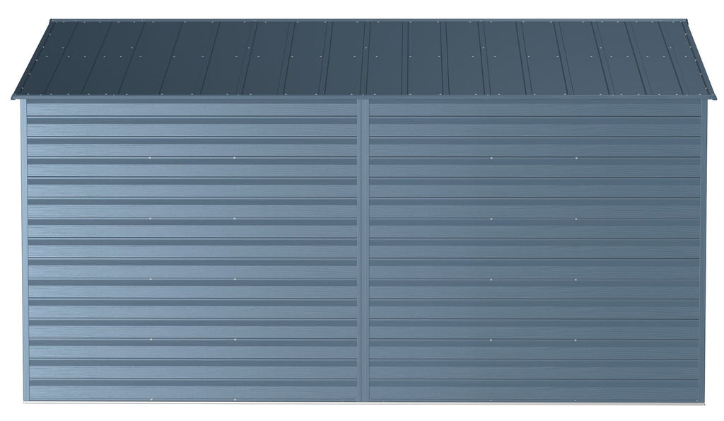Arrow Select Galvanized Steel Storage Shed, Blue Grey, 10-ft x 14-ft