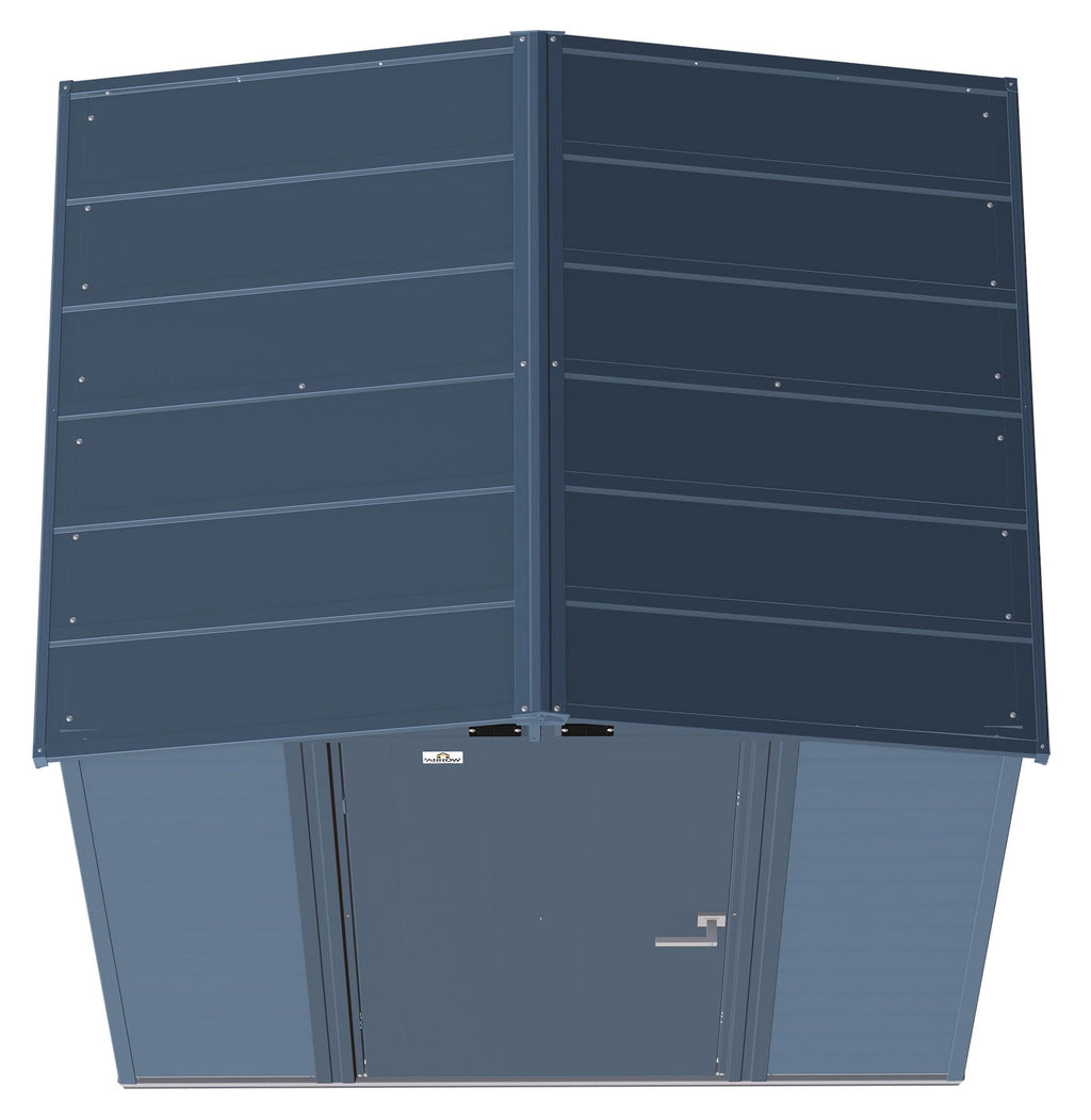 Arrow Select Galvanized Steel Storage Shed, Blue Grey, 6-ft x 5-ft