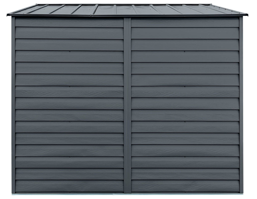 Arrow Select Galvanized Steel Storage Shed, Charcoal, 10-ft x 8-ft