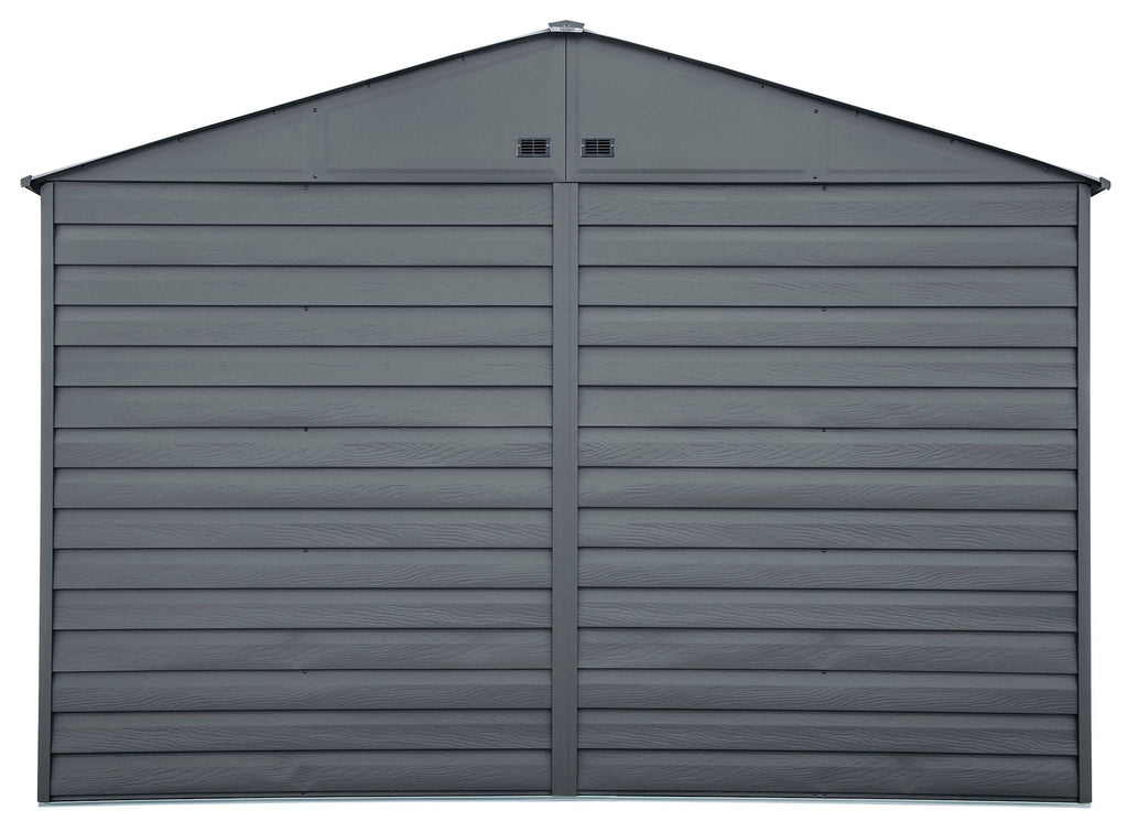 Arrow Select Galvanized Steel Storage Shed, Charcoal, 10-ft x 8-ft