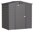 Arrow Select Galvanized Steel Storage Shed, Charcoal, 6-ft x 5-ft