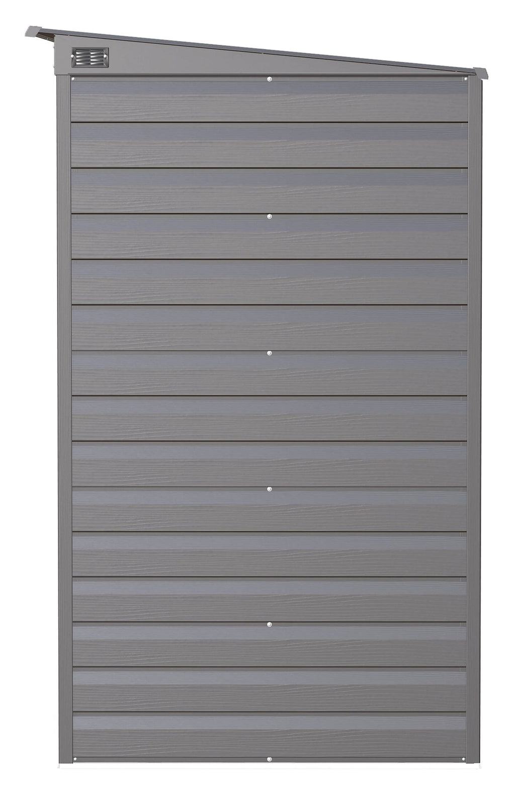 Arrow Select Galvanized Steel Storage Shed, Charcoal, 8-ft x 4-ft