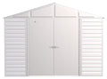 Arrow Select Galvanized Steel Storage Shed, Flute Grey, 10-ft x 12-ft