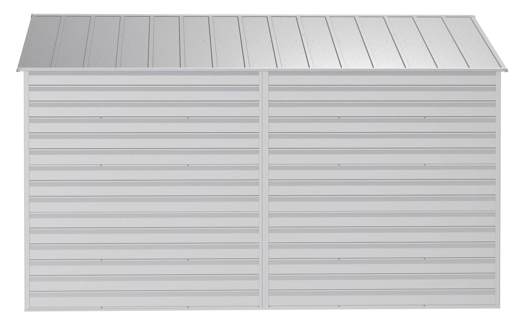 Arrow Select Galvanized Steel Storage Shed, Flute Grey, 10-ft x 12-ft