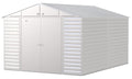 Arrow Select Galvanized Steel Storage Shed, Flute Grey, 10-ft x 14-ft