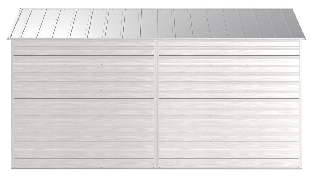 Arrow Select Galvanized Steel Storage Shed, Flute Grey, 10-ft x 14-ft