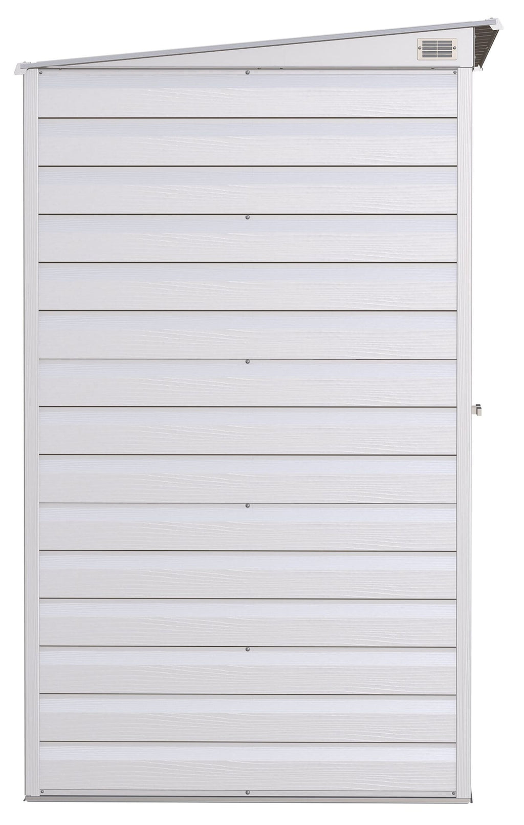 Arrow Select Galvanized Steel Storage Shed, Flute Grey, 10-ft x 4-ft