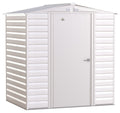 Arrow Select Galvanized Steel Storage Shed, Flute Grey, 6-ft x 5-ft
