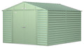 Arrow Select Galvanized Steel Storage Shed, Sage Green, 10-ft x 12-ft