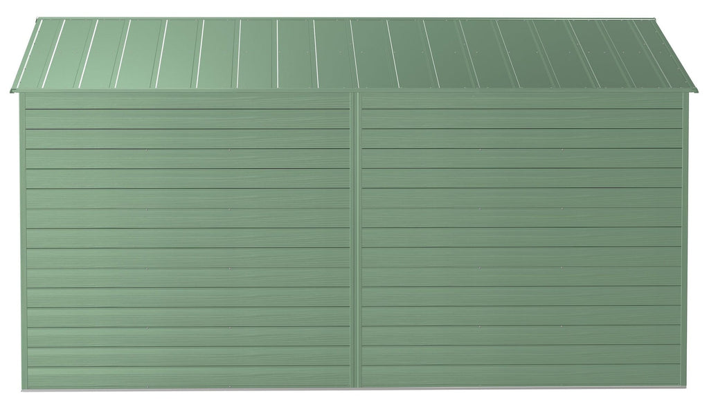 Arrow Select Galvanized Steel Storage Shed, Sage Green, 10-ft x 14-ft