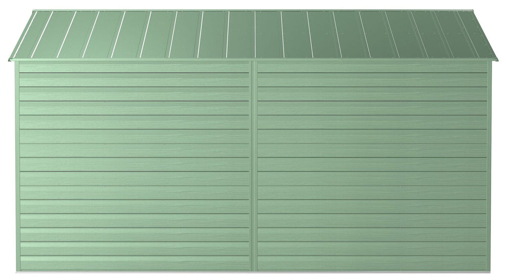 Arrow Select Galvanized Steel Storage Shed, Sage Green, 10-ft x 14-ft