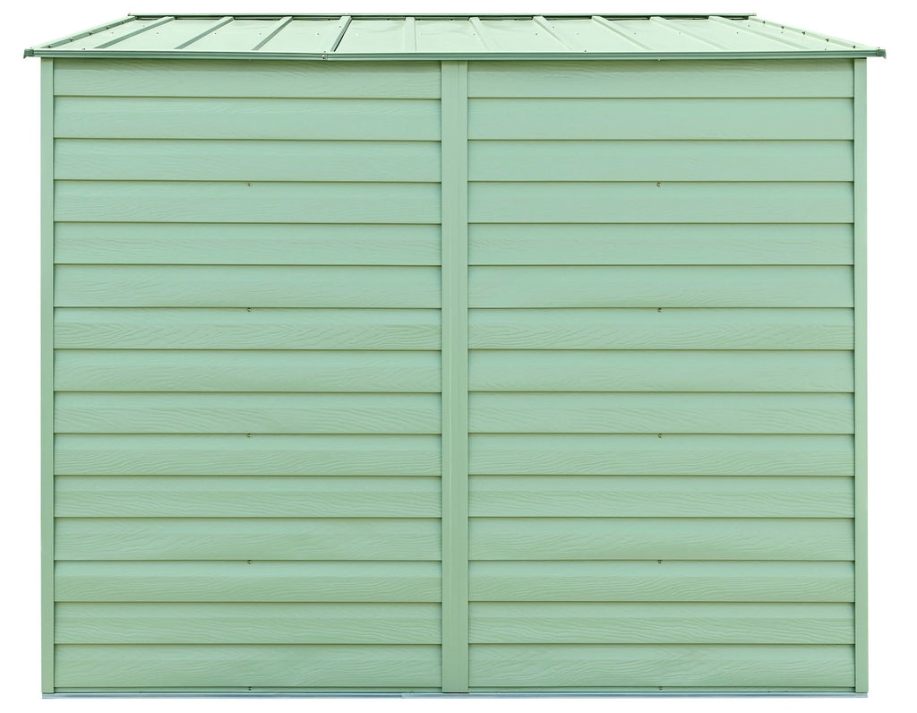 Arrow Select Galvanized Steel Storage Shed, Sage Green, 10-ft x 8-ft