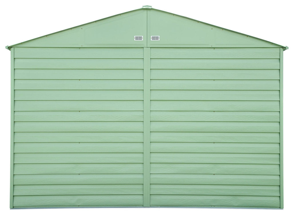 Arrow Select Galvanized Steel Storage Shed, Sage Green, 10-ft x 8-ft