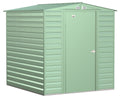 Arrow Select Galvanized Steel Storage Shed, Sage Green, 6-ft x 7-ft